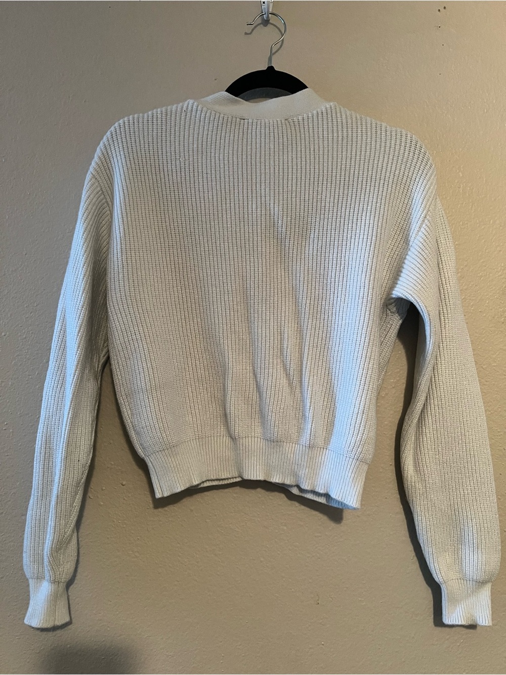 Lulu's light Blue Ribbed V-Neck Button Cardigan - Picture 2 of 4